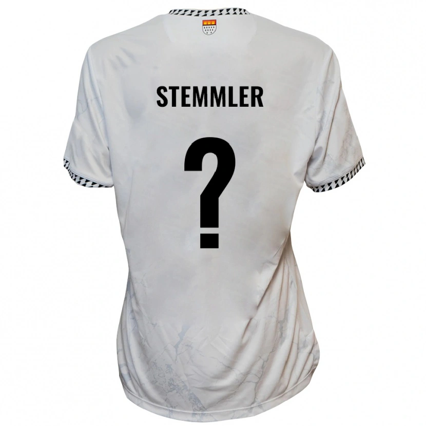 Danxen Kvinder Sophie Stemmler #0 Hvid Sort Udebane Spillertrøjer 2025/26 Trøje T-Shirt