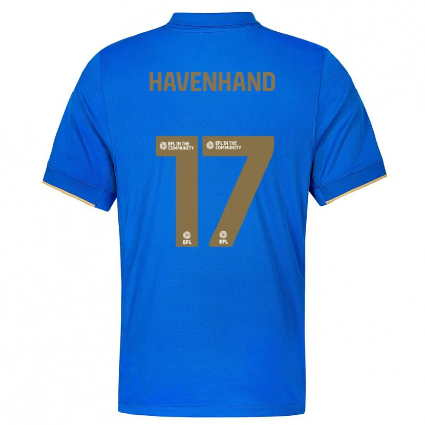 Danxen Børn Kurtis Havenhand #17 Blå Guld Hjemmebane Spillertrøjer 2025/26 Trøje T-Shirt