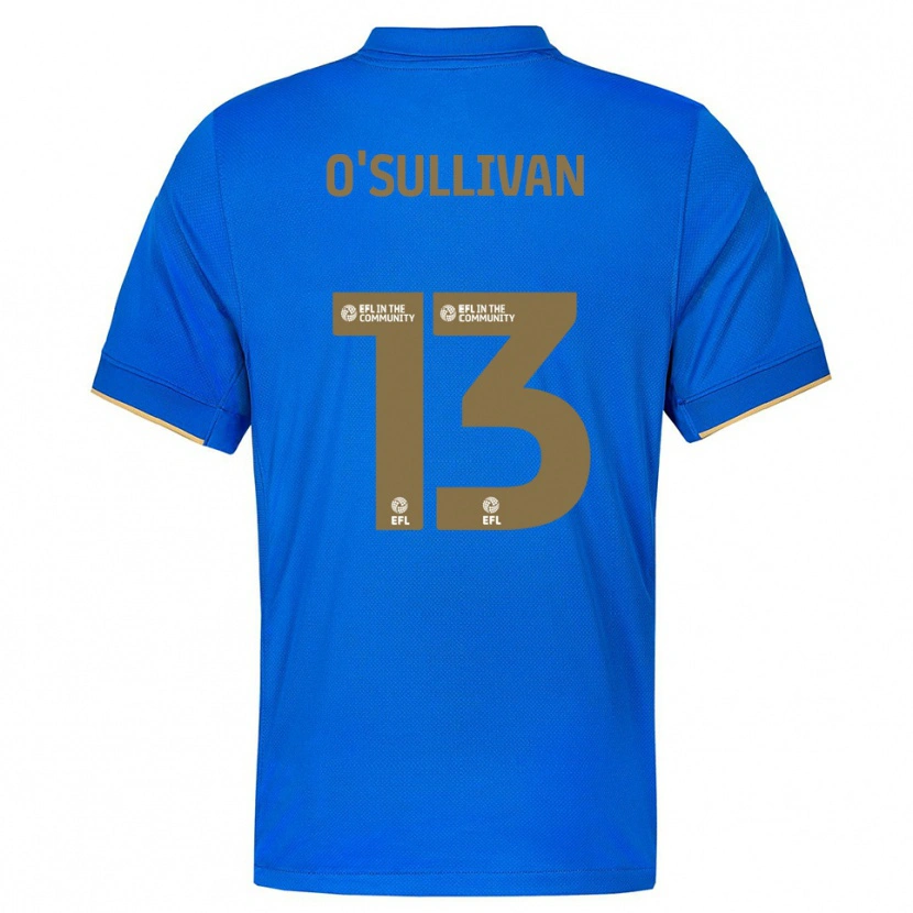Danxen Børn William O'sullivan #13 Blå Guld Hjemmebane Spillertrøjer 2025/26 Trøje T-Shirt