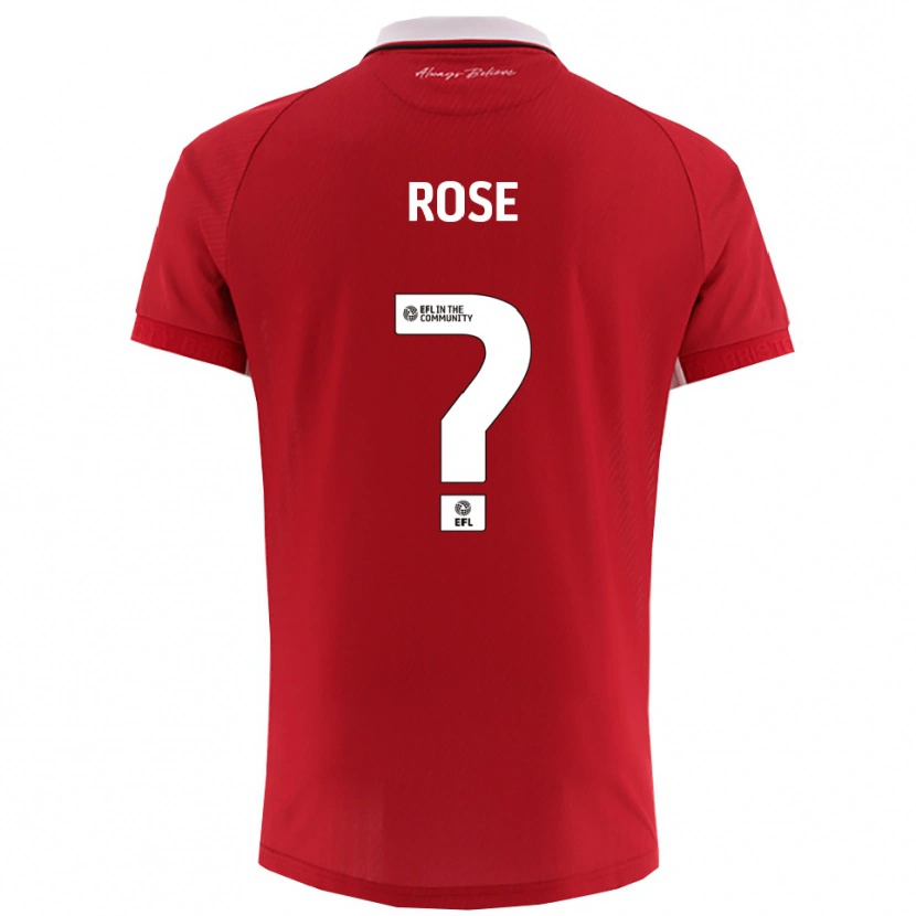Danxen Børn Marley Rose #0 Rød Hvid Hjemmebane Spillertrøjer 2025/26 Trøje T-Shirt