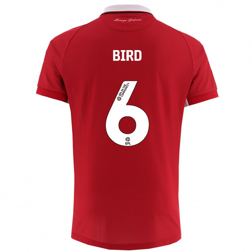 Danxen Børn Max Bird #6 Rød Hvid Hjemmebane Spillertrøjer 2025/26 Trøje T-Shirt
