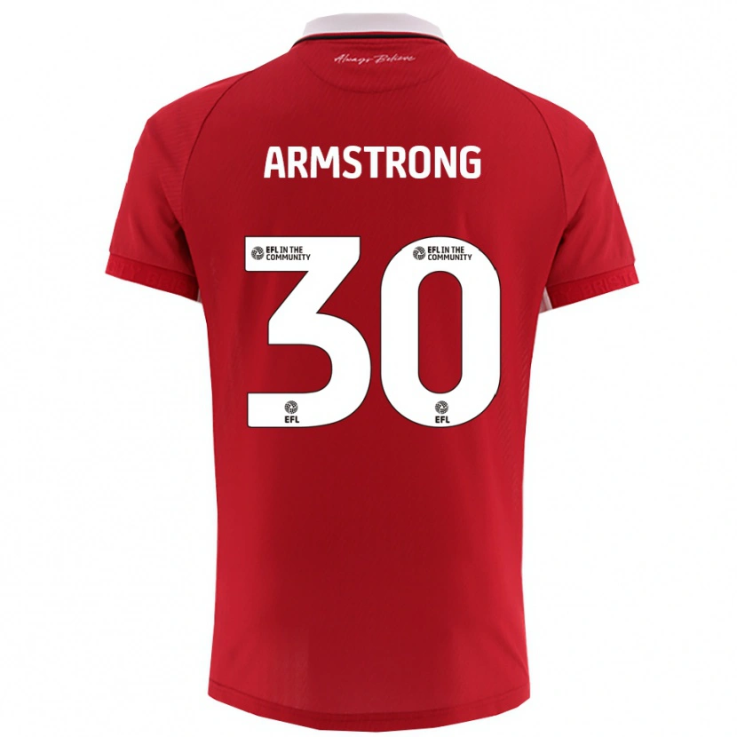 Danxen Børn Sinclair Armstrong #30 Rød Hvid Hjemmebane Spillertrøjer 2025/26 Trøje T-Shirt