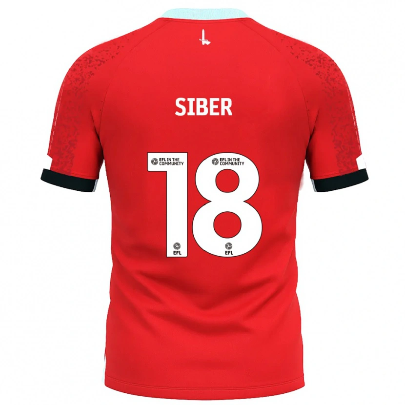 Danxen Børn Gloria Siber #18 Rød Hvid Hjemmebane Spillertrøjer 2025/26 Trøje T-Shirt
