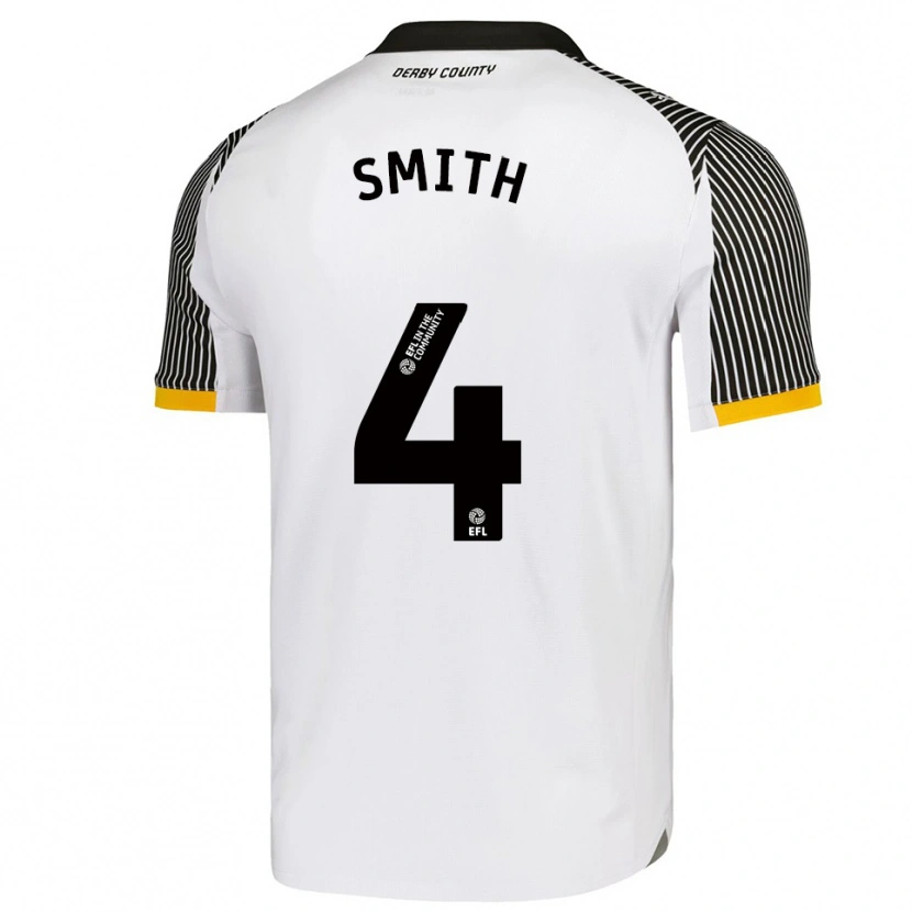 Danxen Børn Charlie Smith #4 Hvid Sort Hjemmebane Spillertrøjer 2025/26 Trøje T-Shirt