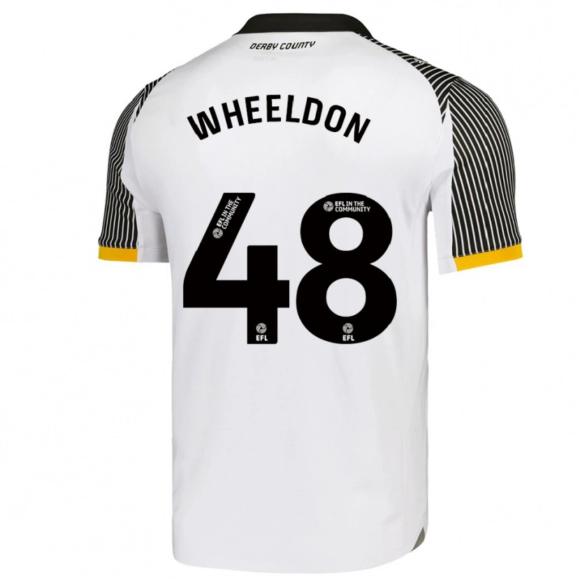 Danxen Børn Lennon Wheeldon #48 Hvid Sort Hjemmebane Spillertrøjer 2025/26 Trøje T-Shirt