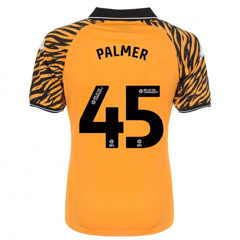 Danxen Børn Kasey Palmer #45 Orange Sort Hjemmebane Spillertrøjer 2025/26 Trøje T-Shirt