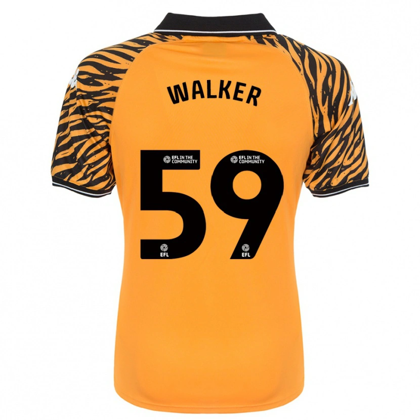 Danxen Børn Coist Walker #59 Orange Sort Hjemmebane Spillertrøjer 2025/26 Trøje T-Shirt