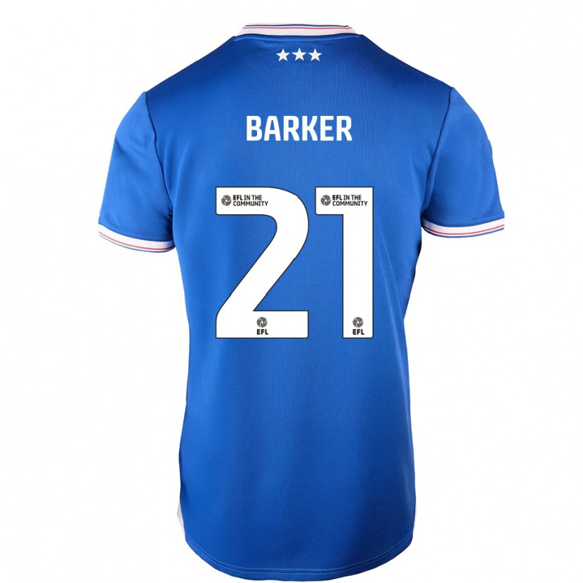 Danxen Børn Maisy Barker #21 Blå Hvid Hjemmebane Spillertrøjer 2025/26 Trøje T-Shirt