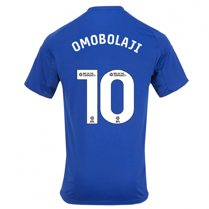 Danxen Børn Laolu Omobolaji #10 Blå Guld Hjemmebane Spillertrøjer 2025/26 Trøje T-Shirt