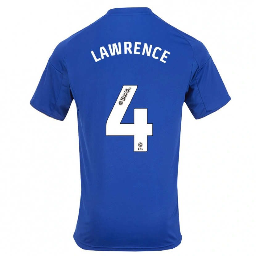 Danxen Børn Will Lawrence #4 Blå Guld Hjemmebane Spillertrøjer 2025/26 Trøje T-Shirt