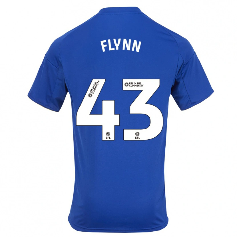Danxen Børn Shane Flynn #43 Blå Guld Hjemmebane Spillertrøjer 2025/26 Trøje T-Shirt