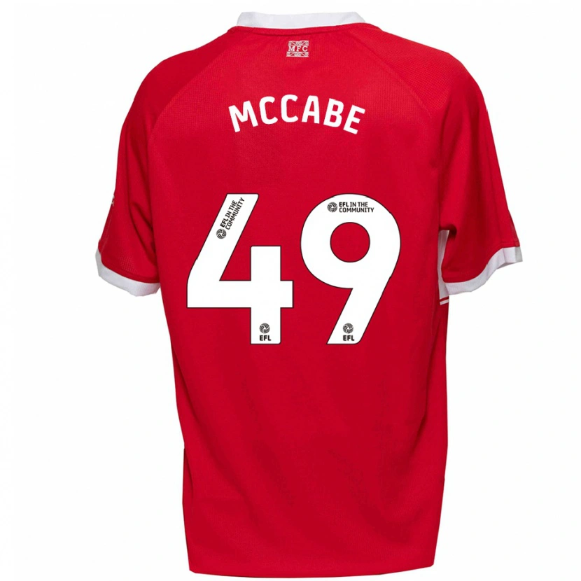 Danxen Børn Law Mccabe #49 Rød Hvid Hjemmebane Spillertrøjer 2025/26 Trøje T-Shirt