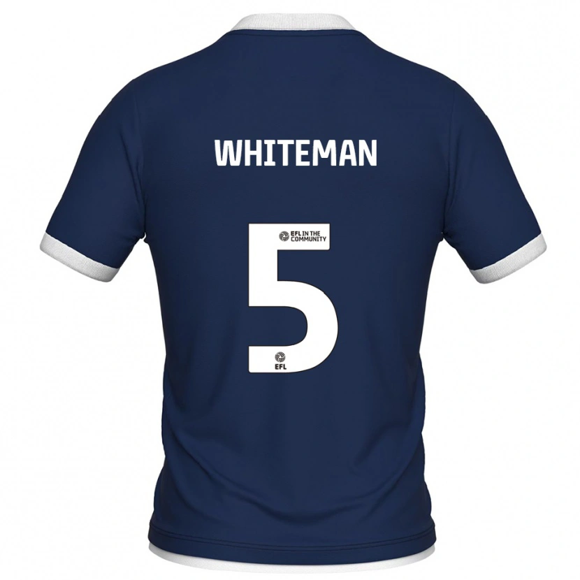 Danxen Børn Harvey Whiteman #5 Marine Hvid Hjemmebane Spillertrøjer 2025/26 Trøje T-Shirt