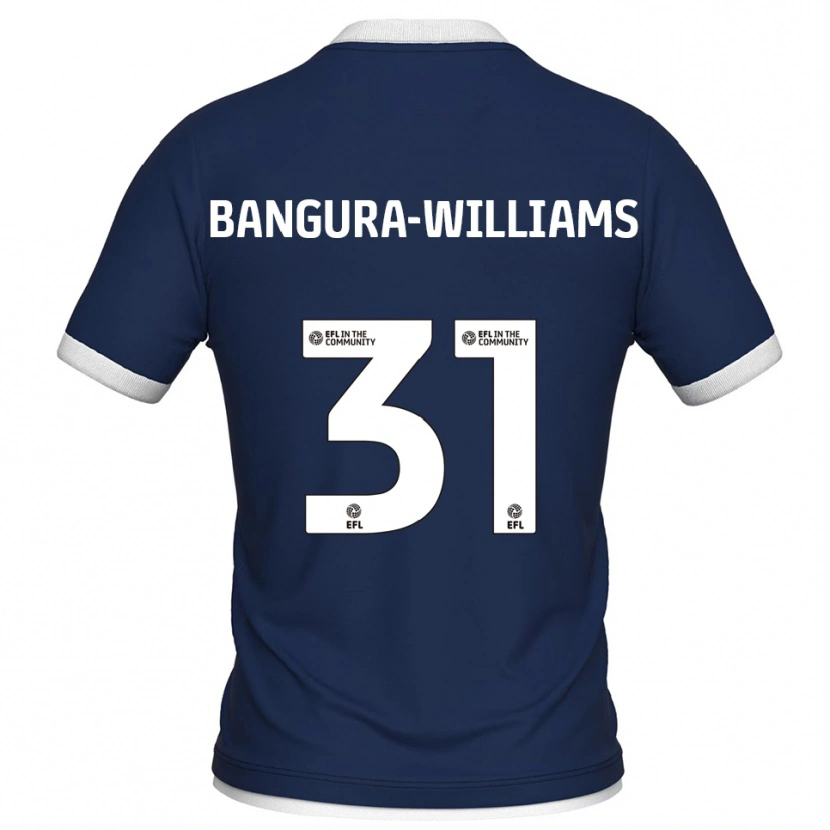Danxen Børn Ra'ees Bangura-Williams #31 Marine Hvid Hjemmebane Spillertrøjer 2025/26 Trøje T-Shirt