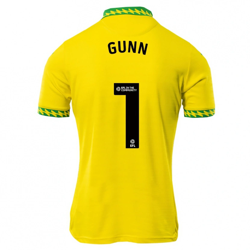 Danxen Børn Angus Gunn #1 Hvid Grøn Hjemmebane Spillertrøjer 2025/26 Trøje T-Shirt