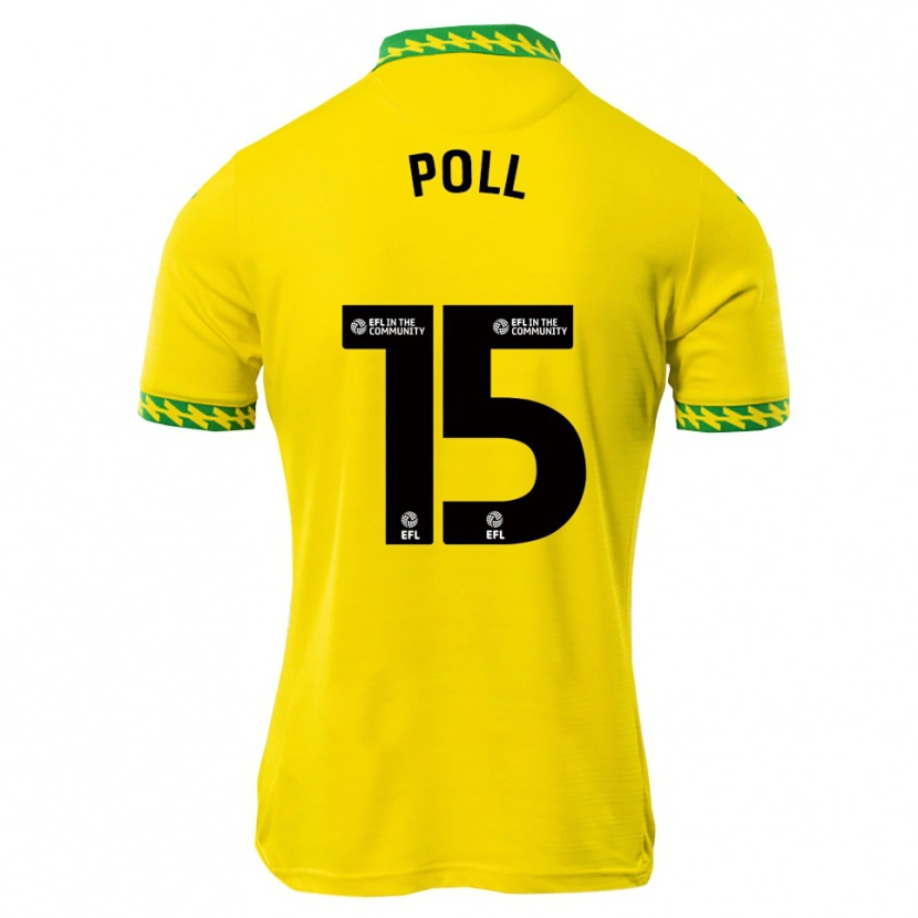 Danxen Børn Lucas Poll #15 Hvid Grøn Hjemmebane Spillertrøjer 2025/26 Trøje T-Shirt