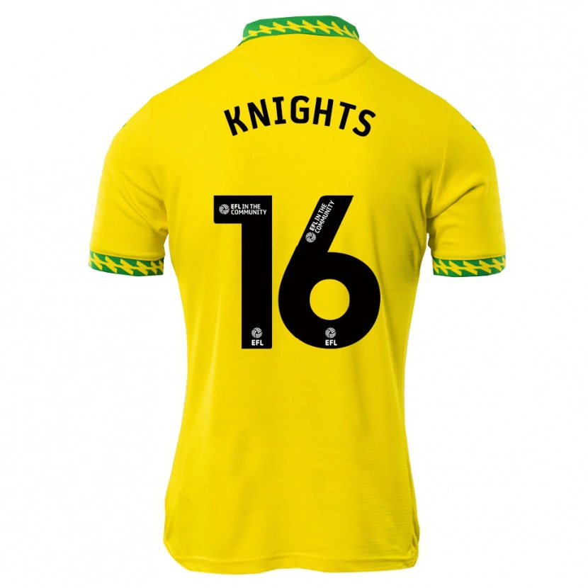 Danxen Børn Katie Knights #16 Hvid Grøn Hjemmebane Spillertrøjer 2025/26 Trøje T-Shirt
