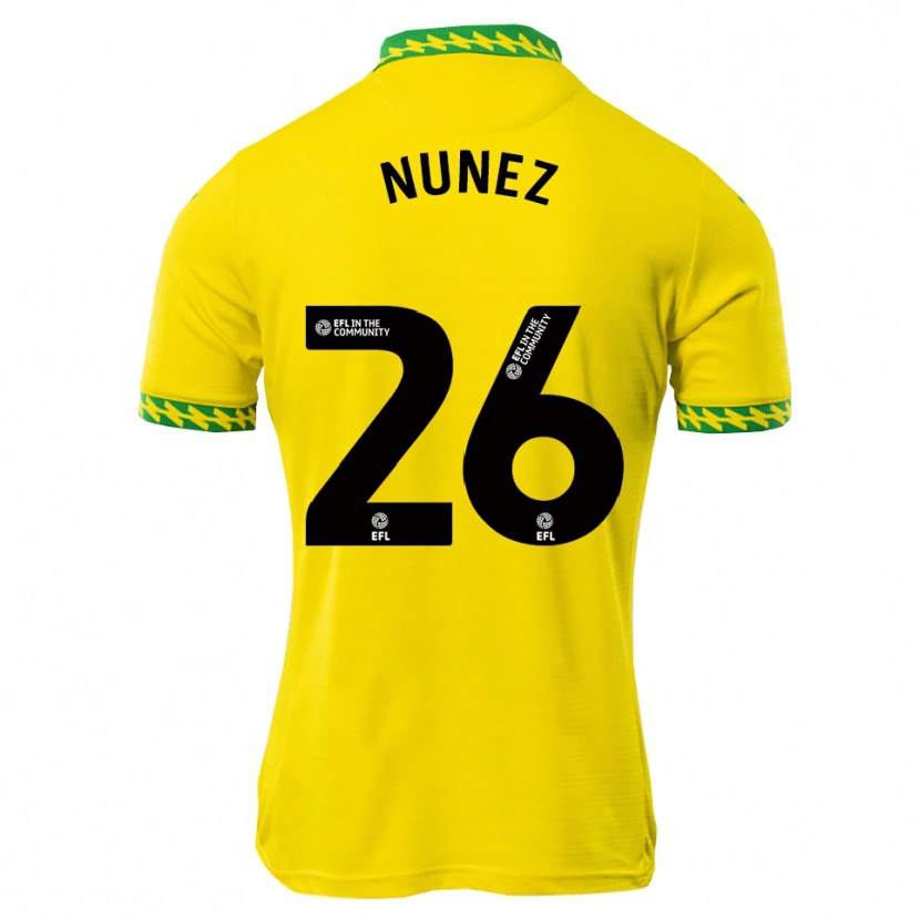 Danxen Børn Marcelino Núñez #26 Hvid Grøn Hjemmebane Spillertrøjer 2025/26 Trøje T-Shirt