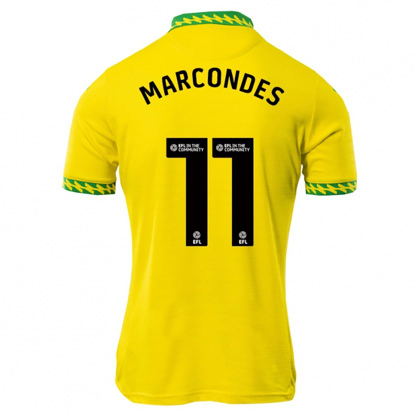 Danxen Børn Emiliano Marcondes #11 Hvid Grøn Hjemmebane Spillertrøjer 2025/26 Trøje T-Shirt