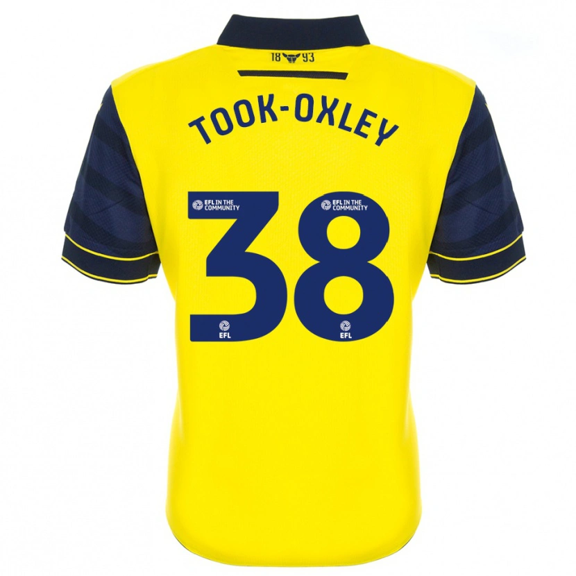 Danxen Børn Zaide Took-Oxley #38 Gul Marine Hjemmebane Spillertrøjer 2025/26 Trøje T-Shirt