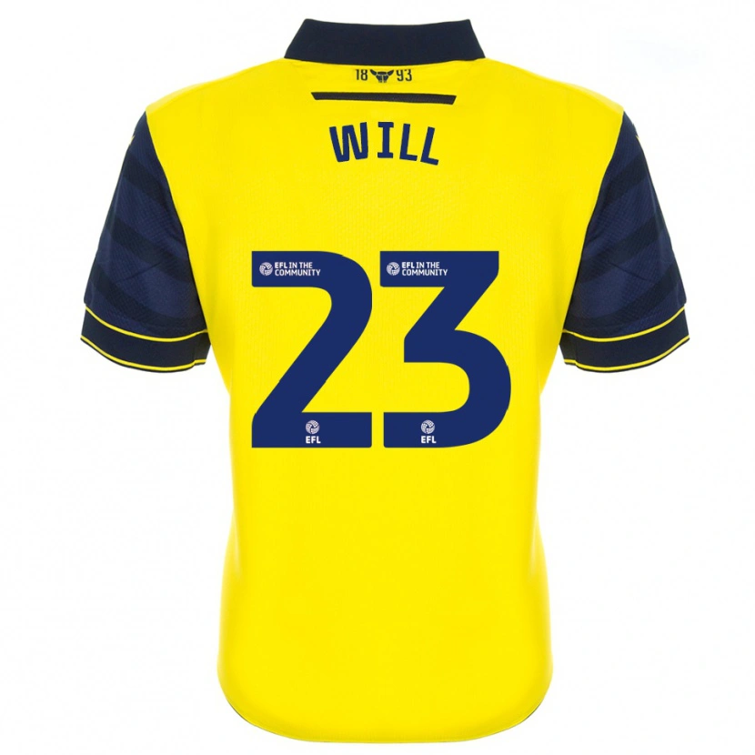 Danxen Børn Merrick Will #23 Gul Marine Hjemmebane Spillertrøjer 2025/26 Trøje T-Shirt