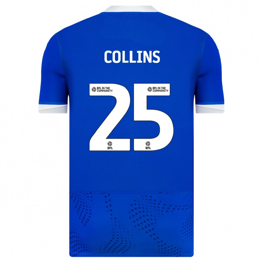 Danxen Børn Izzy Collins #25 Blå Hvid Hjemmebane Spillertrøjer 2025/26 Trøje T-Shirt