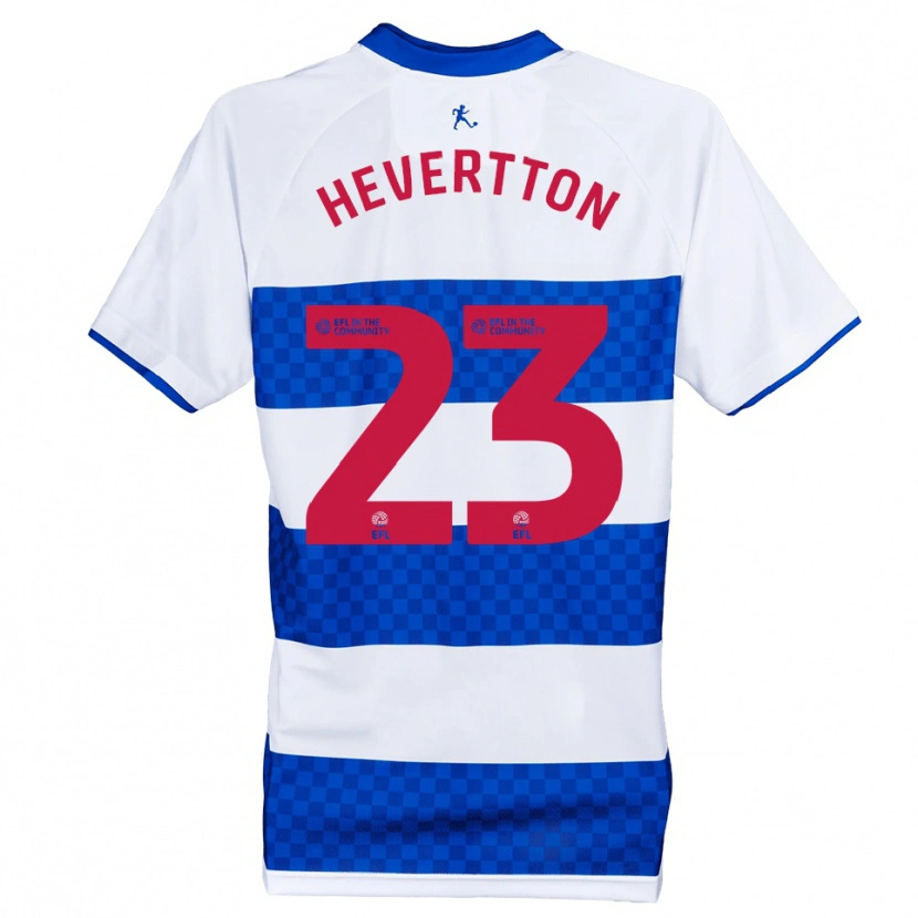 Danxen Børn Hevertton #23 Blå Hvid Hjemmebane Spillertrøjer 2025/26 Trøje T-Shirt