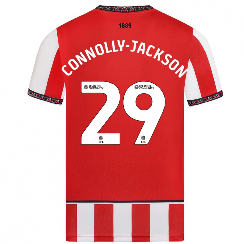 Danxen Børn Fallon Connolly-Jackson #29 Rød Hvid Hjemmebane Spillertrøjer 2025/26 Trøje T-Shirt