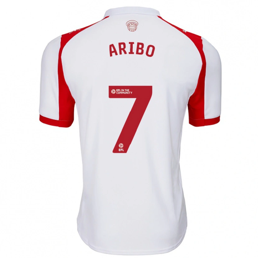 Danxen Børn Joe Aribo #7 Hvid Rød Hjemmebane Spillertrøjer 2025/26 Trøje T-Shirt