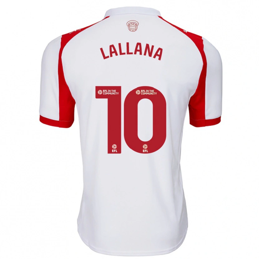 Danxen Børn Adam Lallana #10 Hvid Rød Hjemmebane Spillertrøjer 2025/26 Trøje T-Shirt