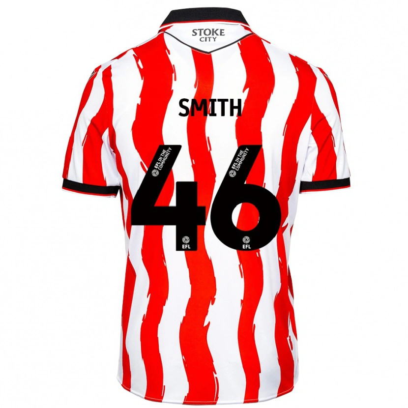 Danxen Børn William Smith #46 Hvid Rød Hjemmebane Spillertrøjer 2025/26 Trøje T-Shirt
