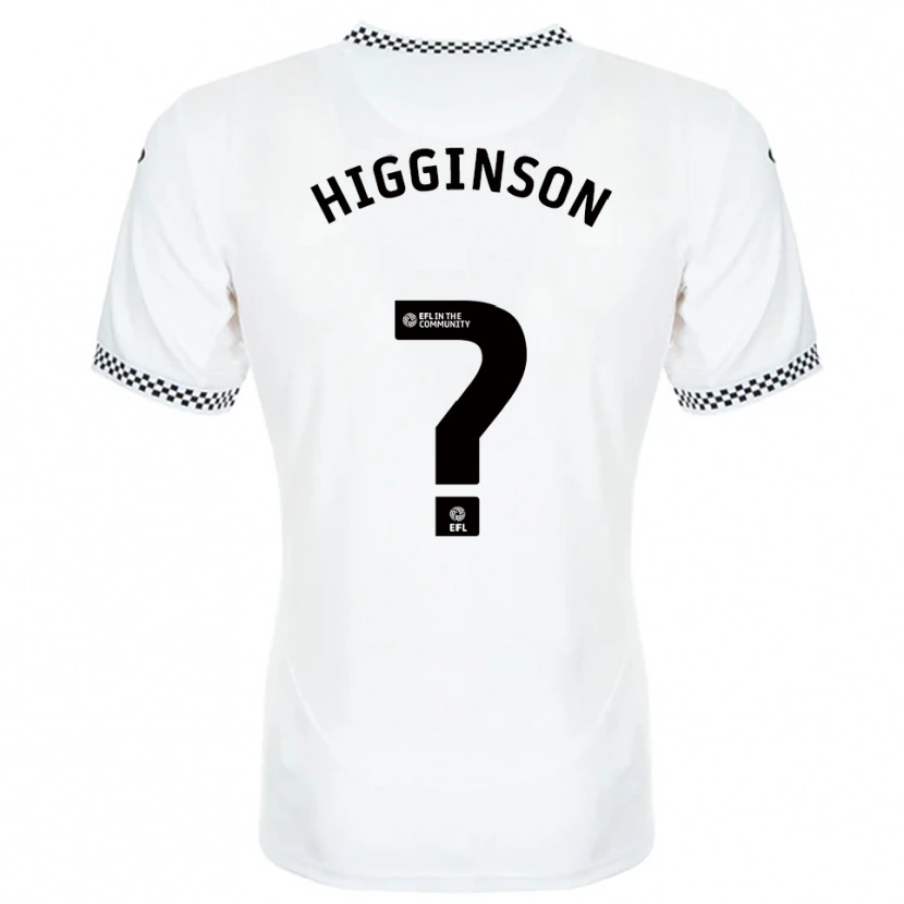 Danxen Børn Kiel Higginson #0 Hvid Orange Hjemmebane Spillertrøjer 2025/26 Trøje T-Shirt