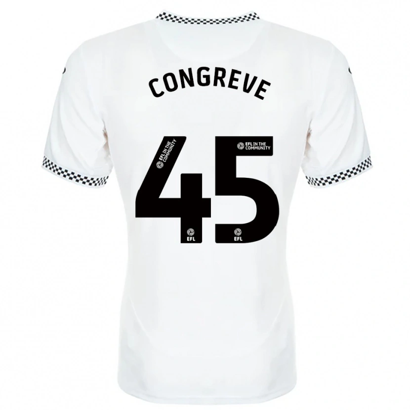 Danxen Børn Cameron Congreve #45 Hvid Orange Hjemmebane Spillertrøjer 2025/26 Trøje T-Shirt
