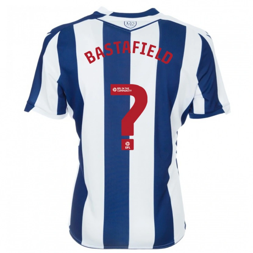 Danxen Børn Reece Bastafield #0 Marine Hvid Hjemmebane Spillertrøjer 2025/26 Trøje T-Shirt