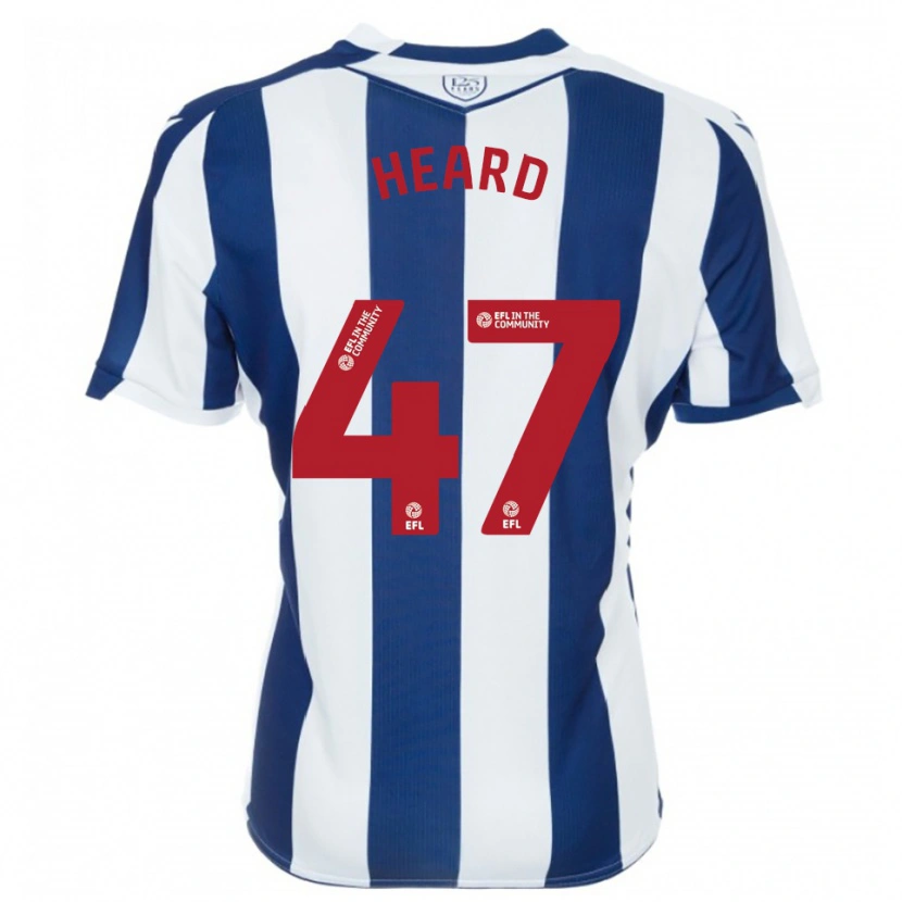 Danxen Børn Fenton Heard #47 Marine Hvid Hjemmebane Spillertrøjer 2025/26 Trøje T-Shirt