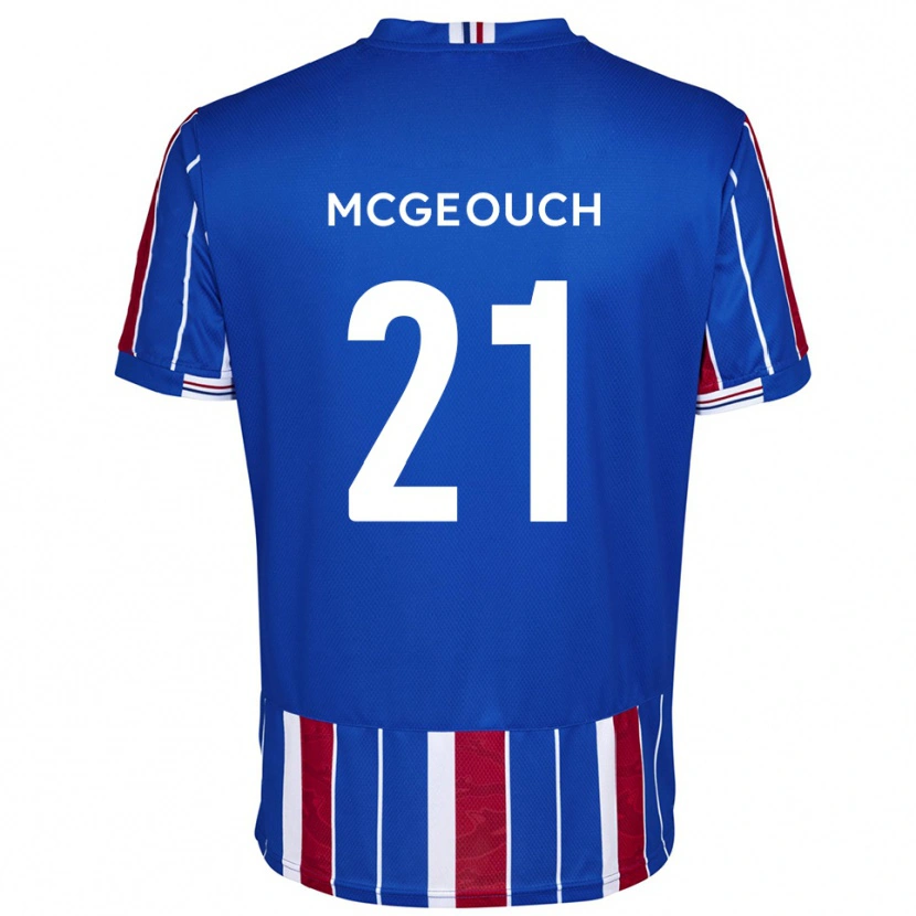 Danxen Børn Dylan Mcgeouch #21 Blå Rød Hvid Hjemmebane Spillertrøjer 2025/26 Trøje T-Shirt