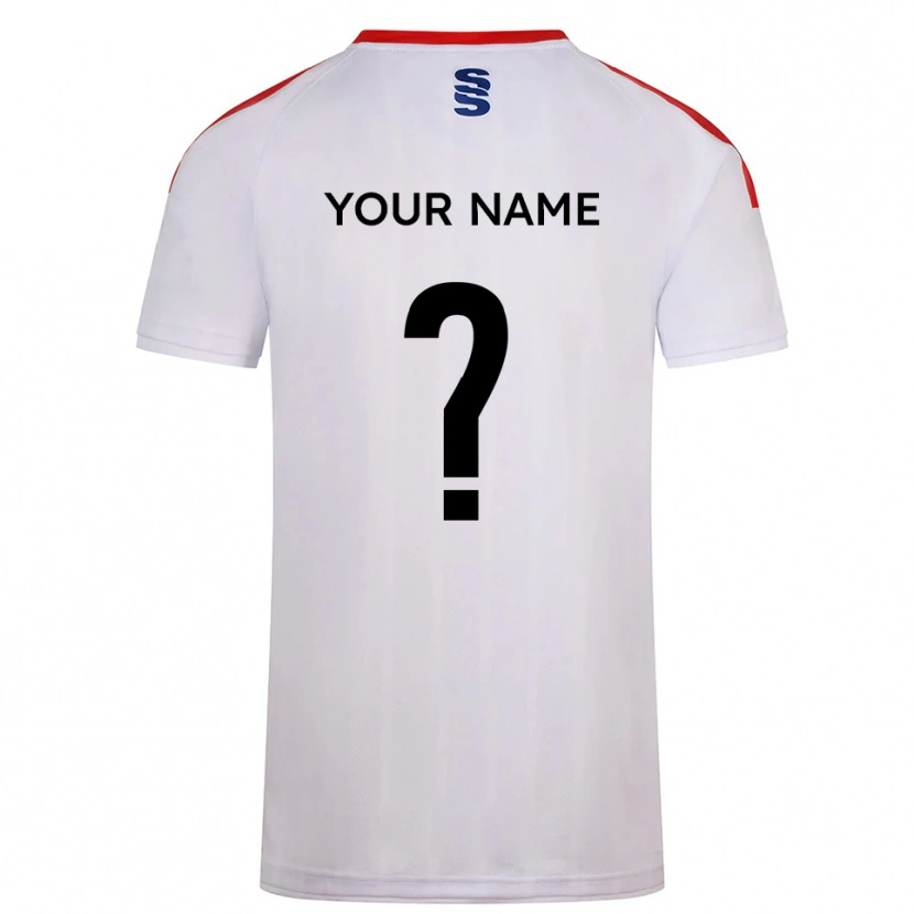 Danxen Børn Dit Navn #0 Hvid Marine Hjemmebane Spillertrøjer 2025/26 Trøje T-Shirt