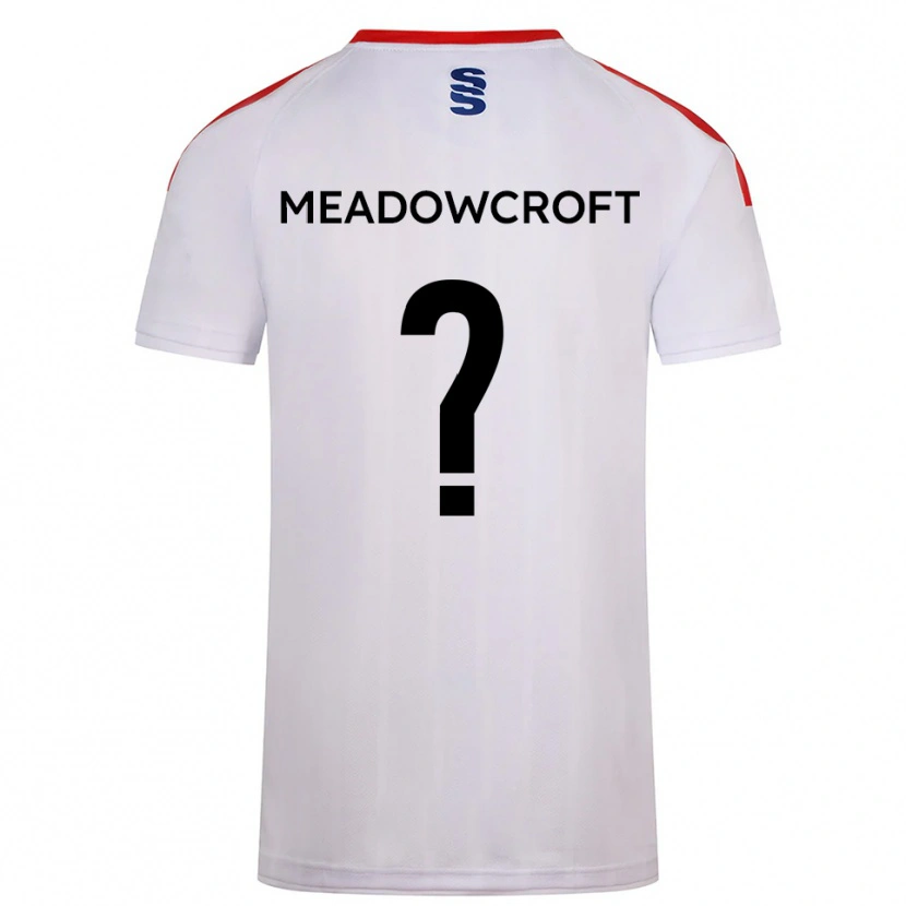 Danxen Børn Cullen Meadowcroft #0 Hvid Marine Hjemmebane Spillertrøjer 2025/26 Trøje T-Shirt