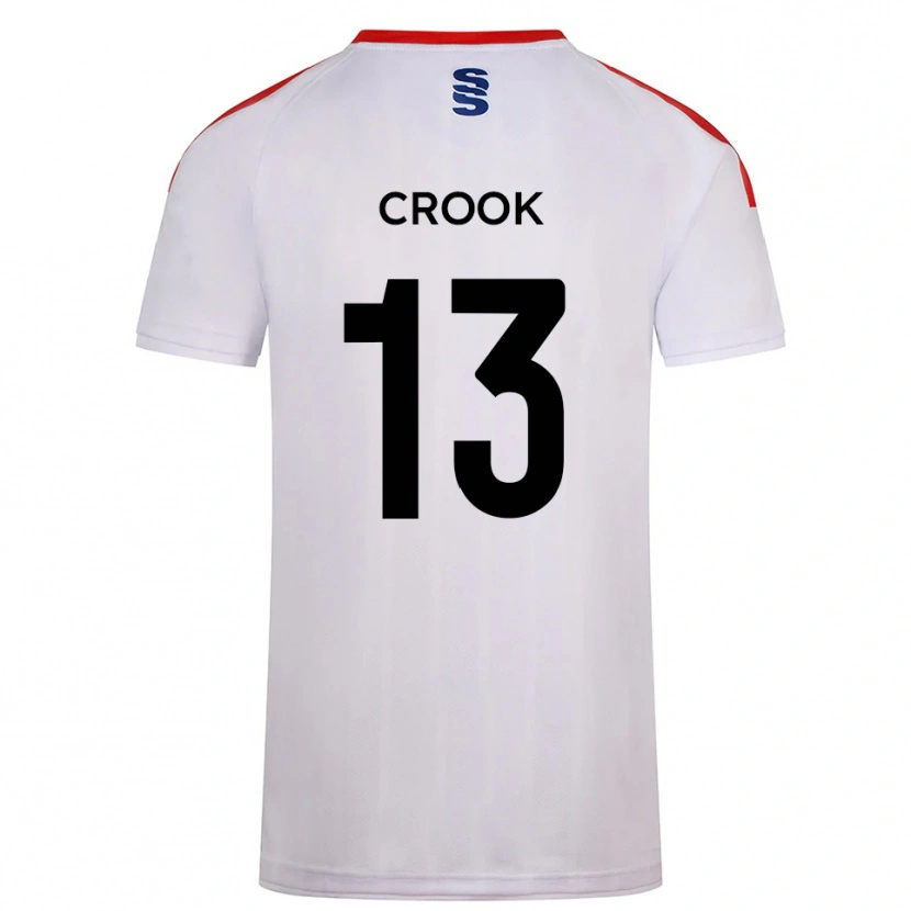 Danxen Børn Millie Crook #13 Hvid Marine Hjemmebane Spillertrøjer 2025/26 Trøje T-Shirt