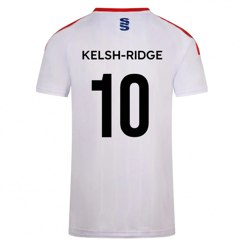 Danxen Børn Hollie Kelsh-Ridge #10 Hvid Marine Hjemmebane Spillertrøjer 2025/26 Trøje T-Shirt