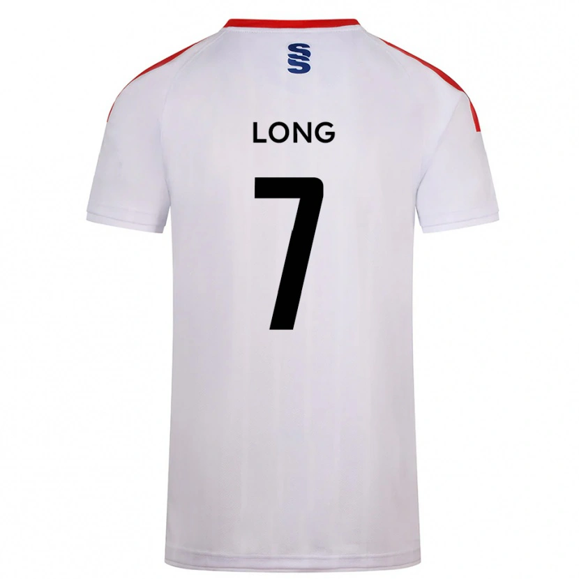 Danxen Børn Rhys Long #7 Hvid Marine Hjemmebane Spillertrøjer 2025/26 Trøje T-Shirt