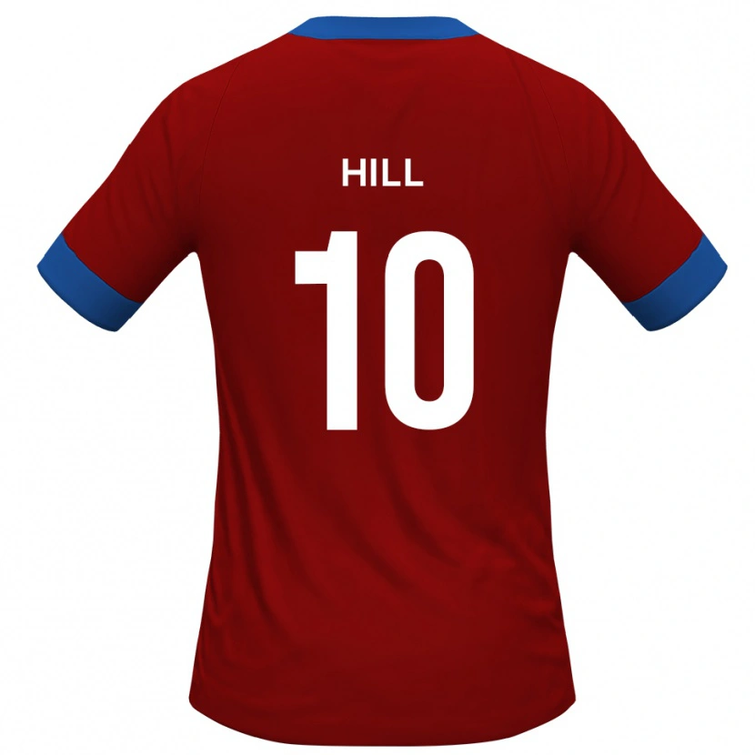 Danxen Børn Ryan Hill #10 Rød Blå Hjemmebane Spillertrøjer 2025/26 Trøje T-Shirt