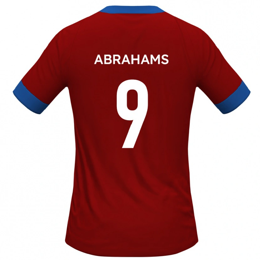 Danxen Børn Tristan Abrahams #9 Rød Blå Hjemmebane Spillertrøjer 2025/26 Trøje T-Shirt