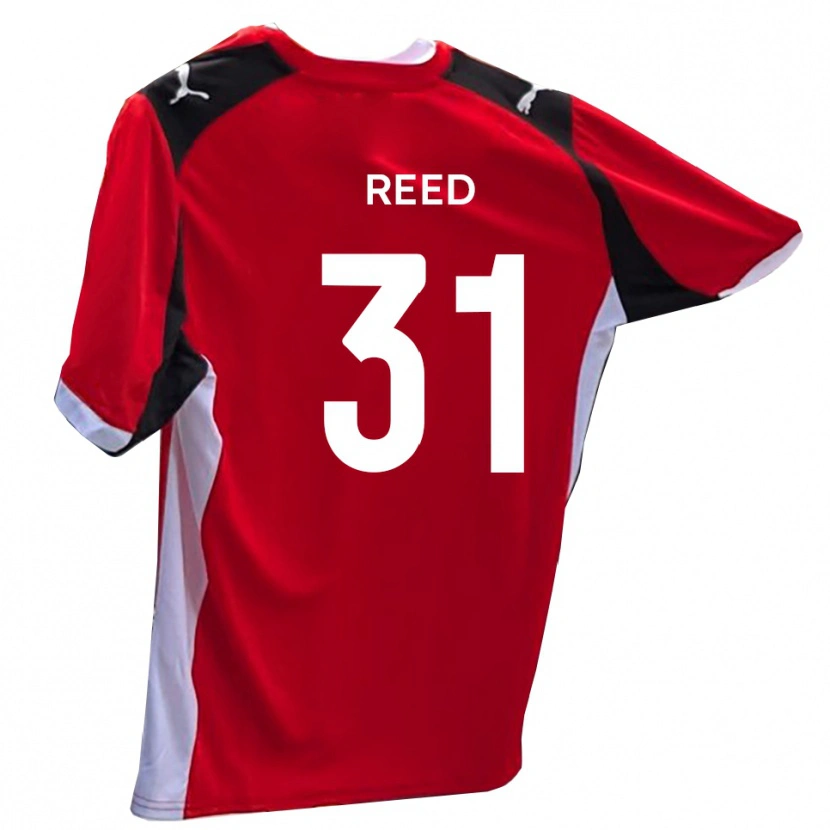 Danxen Børn Sam Reed #31 Rød Hvid Hjemmebane Spillertrøjer 2025/26 Trøje T-Shirt