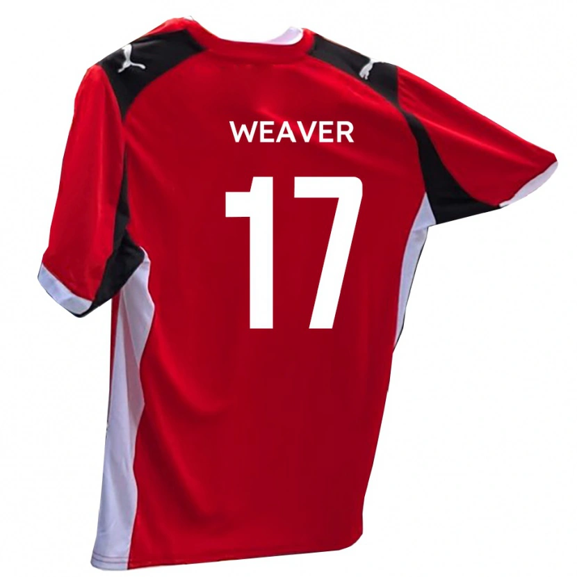 Danxen Børn Lucas Weaver #17 Rød Hvid Hjemmebane Spillertrøjer 2025/26 Trøje T-Shirt