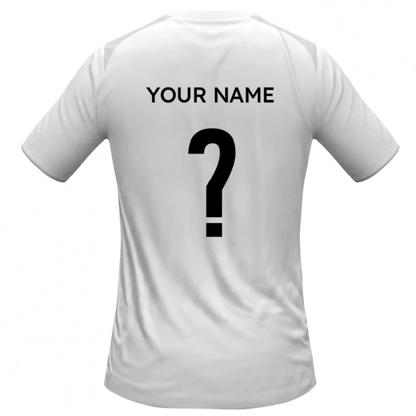 Danxen Børn Dit Navn #0 Hvid Grå Hjemmebane Spillertrøjer 2025/26 Trøje T-Shirt