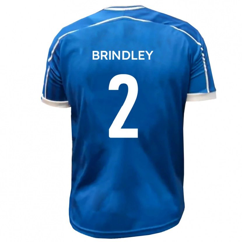 Danxen Børn Richard Brindley #2 Blå Hvid Hjemmebane Spillertrøjer 2025/26 Trøje T-Shirt