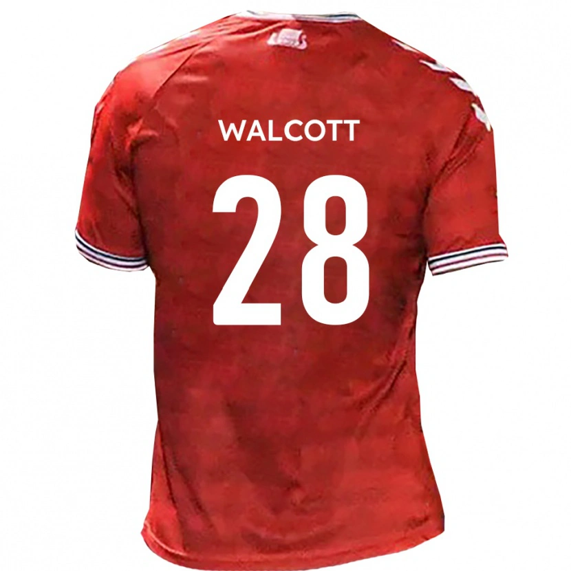 Danxen Børn Malachi Fagan-Walcott #28 Rød Hvid Hjemmebane Spillertrøjer 2025/26 Trøje T-Shirt