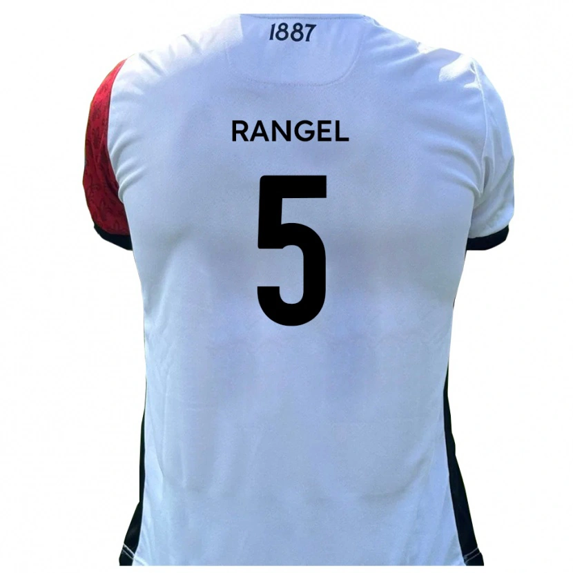 Danxen Børn Chris Rangel #5 Rød Hvid Hjemmebane Spillertrøjer 2025/26 Trøje T-Shirt