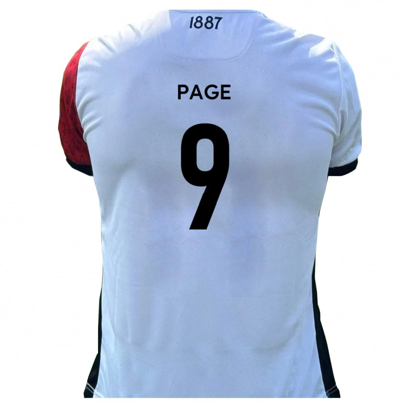 Danxen Børn Jalil Page #9 Rød Hvid Hjemmebane Spillertrøjer 2025/26 Trøje T-Shirt